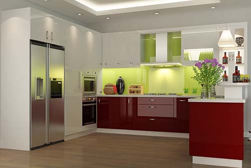 Cách chọn kính màu ốp bếp